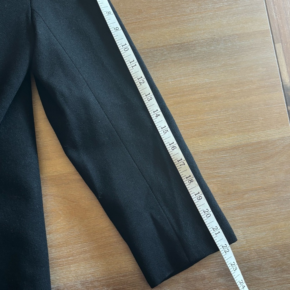 David Eliot Bruxelles Collection Vintage Women's Wool Oversized Blazer, Black, M - Picture 10 of 11
